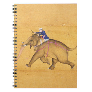 Carnet Un Mahout montant un éléphant, du grand Clive