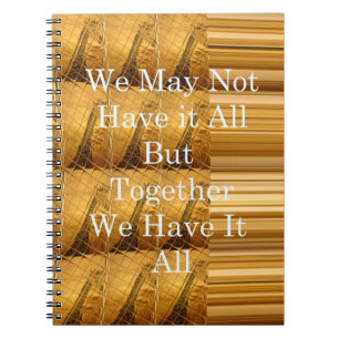 Carnet Un message inspirant avec la conception africaine