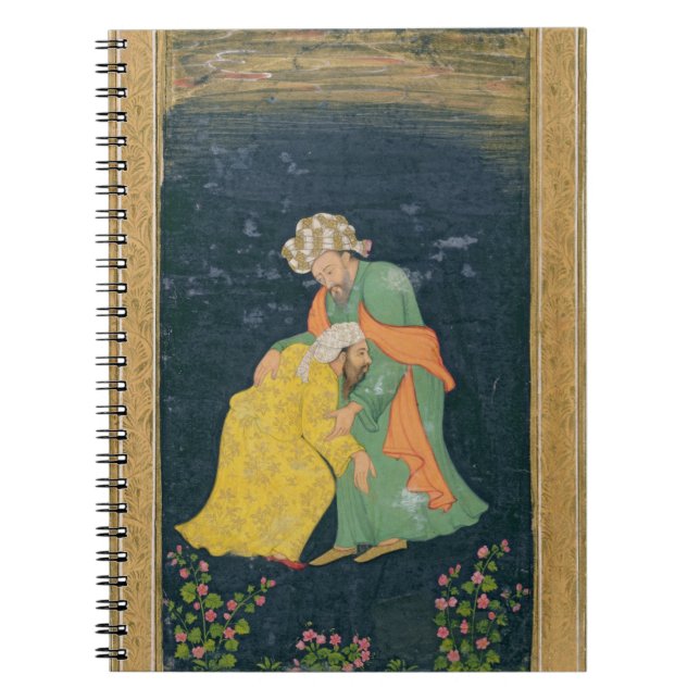 Carnet Un mollah se prosternant devant un homme dans la (Devant)