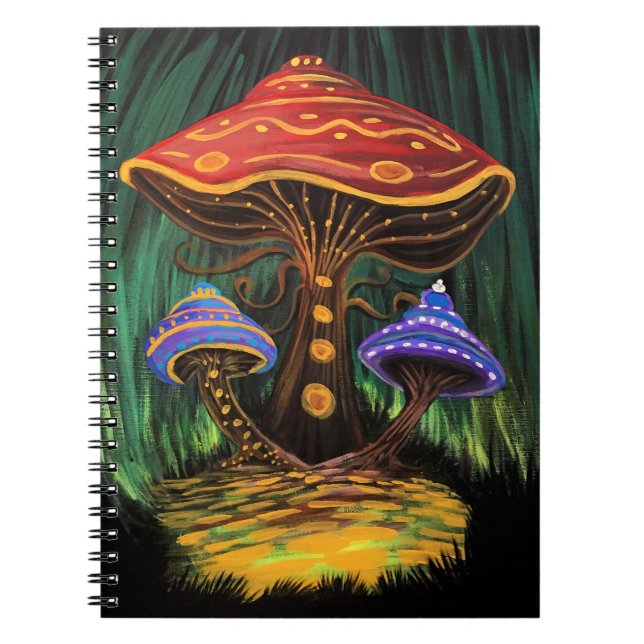 Carnet Un monde de champignons (Devant)
