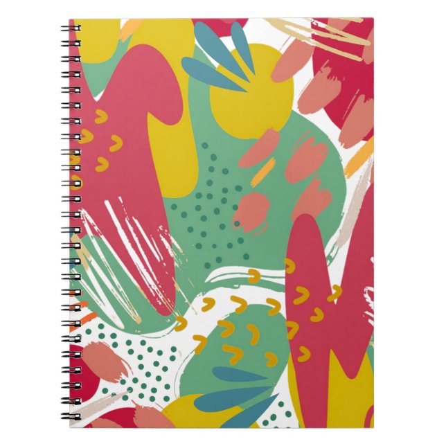 Carnet Un monde de couleurs vives (Devant)