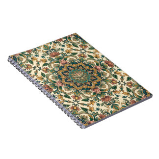 Carnet Un motif de mandala floral