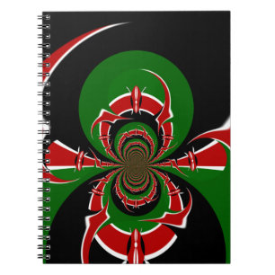 Carnet Un Motif du drapeau kényan dynamique : un art puis