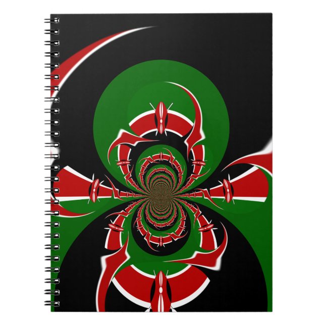 Carnet Un Motif du drapeau kényan dynamique : un art puis (Devant)