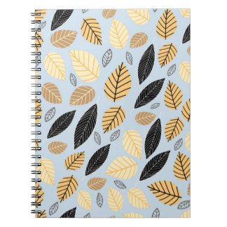 Carnet Un motif sans couture des feuilles d'automne sur l
