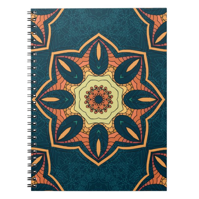 Carnet Un motif sans couture ethnique avec mandala. illus (Devant)