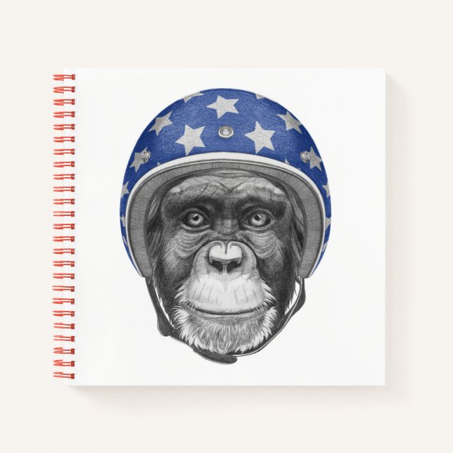 Carnet Un motocycliste Chimpanzé (Devant)