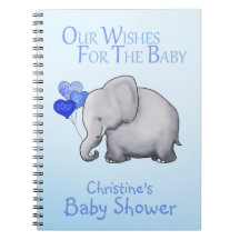 Un petit Baby shower bleu éléphant souhaite le béb