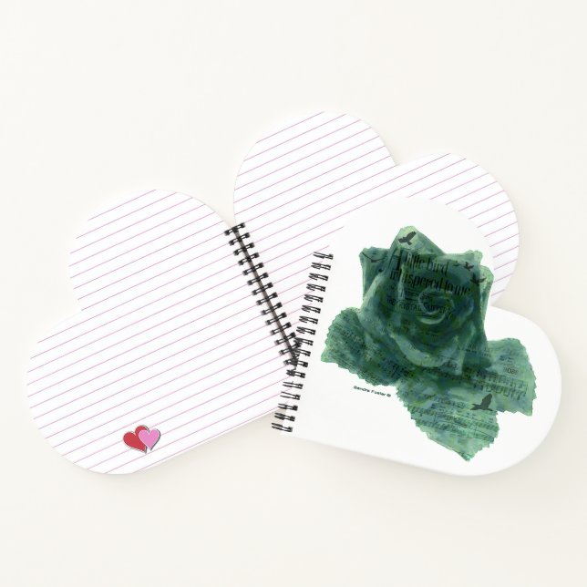 Carnet Un Petit Oiseau M'A Dit Rose (Intérieur)