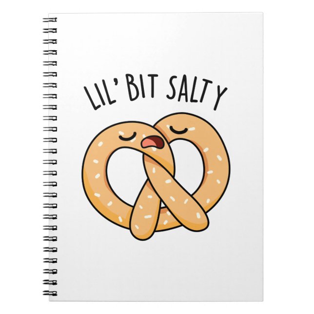 Carnet Un peu de sel Blague drôle de pretzel (Devant)
