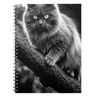 Carnet Un Regard Hantant D'Un Chat De Nuit