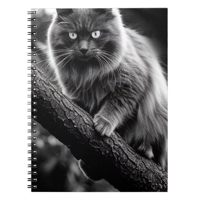Carnet Un Regard Hantant D'Un Chat De Nuit (Devant)