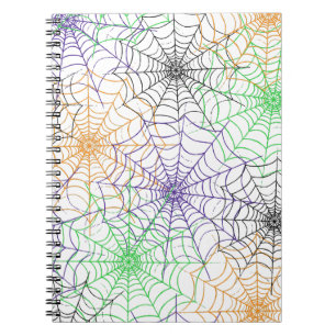 Carnet Un simple Motif Web d'Halloween Spider