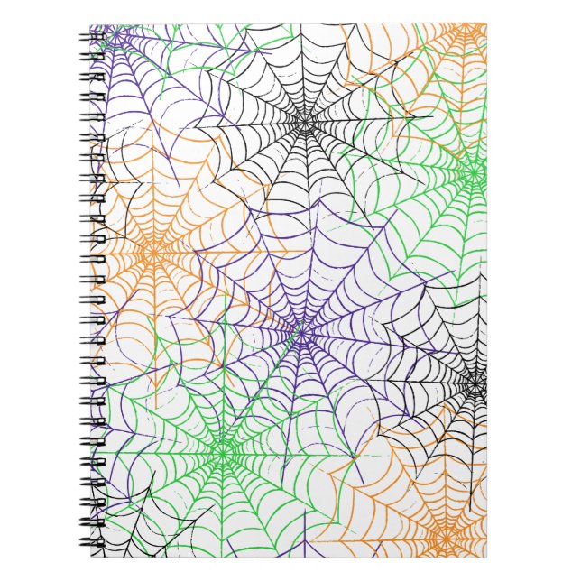 Carnet Un simple Motif Web d'Halloween Spider (Devant)