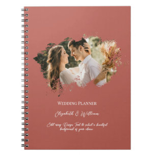 Carnet Un simple Wedding planner de cadre superposé photo