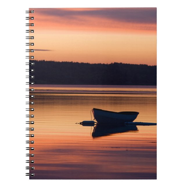 Carnet Un skiff au lever du soleil dans Eggemoggin Reach  (Devant)