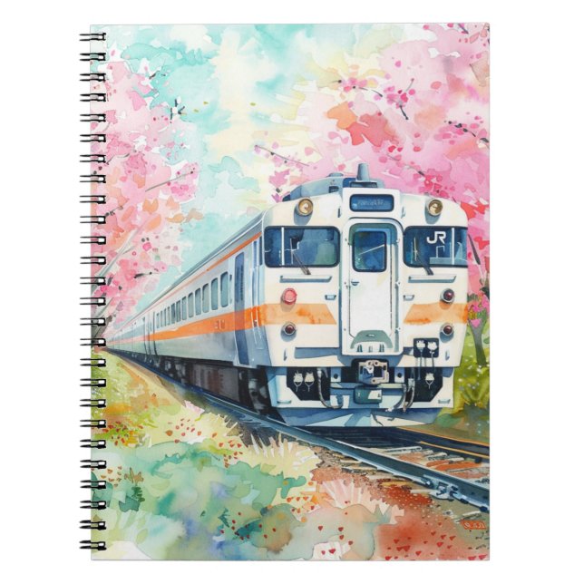 Carnet Un train au printemps (Devant)