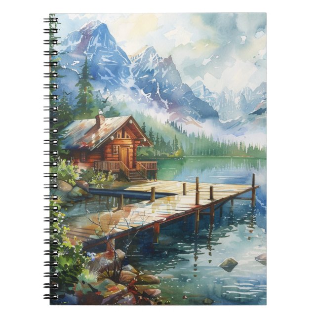 Carnet Un tuyau de pêche sur le lac (Devant)