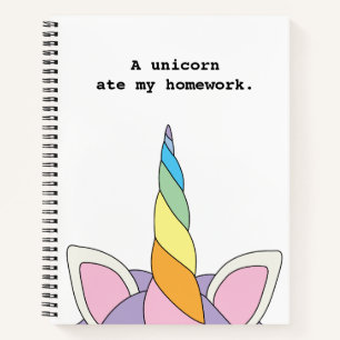 Carnet Un Unicorne Mangé Ma Maison Un Mignonne Ordinateur