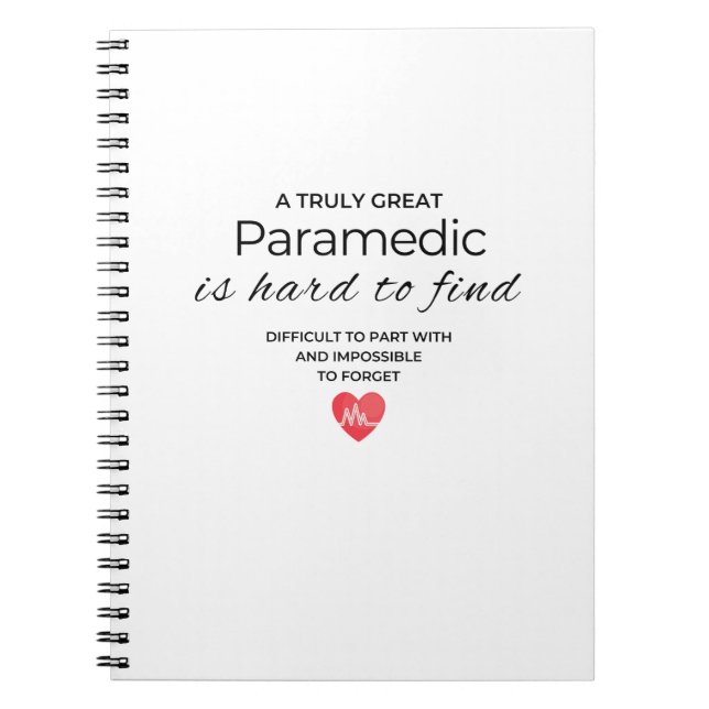 Carnet Un véritable grand ambulancier est difficile à tro (Devant)