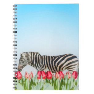 Carnet Un zèbre parmi les tulipes