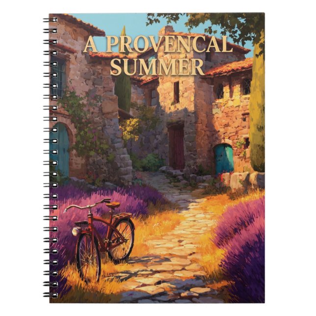 Carnet Une affiche de voyage d'été provençal (Devant)