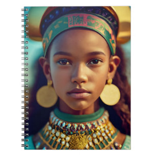 Carnet Une belle fille des tribus d'Afrique orientale