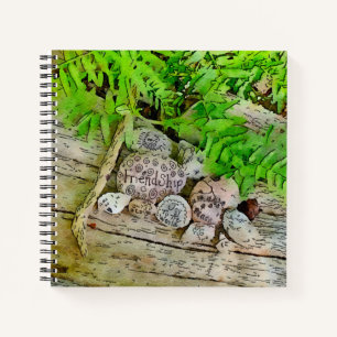 Carnet Une belle revue avec la nature et affirmant le dé