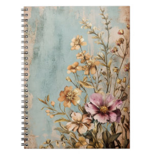 Carnet Une composition florale vintage ou shabby chic