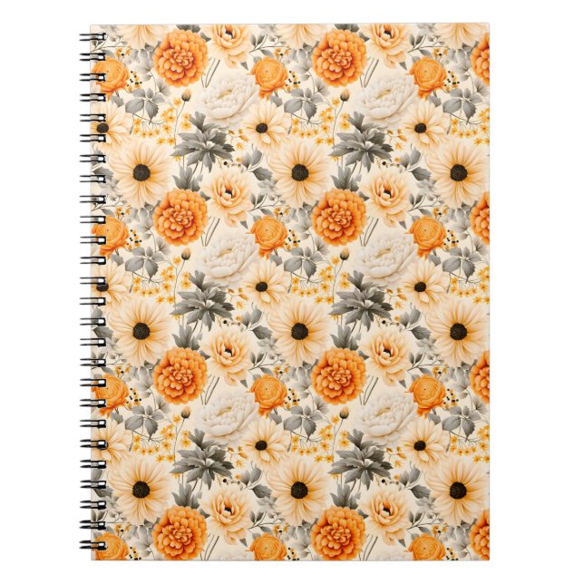 Carnet Une conception de série florale d'automne 1 (Devant)