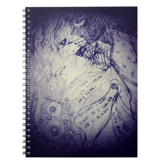 Carnet Une créature très sombre me suit manga anime (Devant)