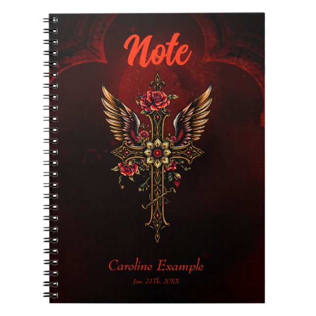 Carnet Une croix élégante (Devant)