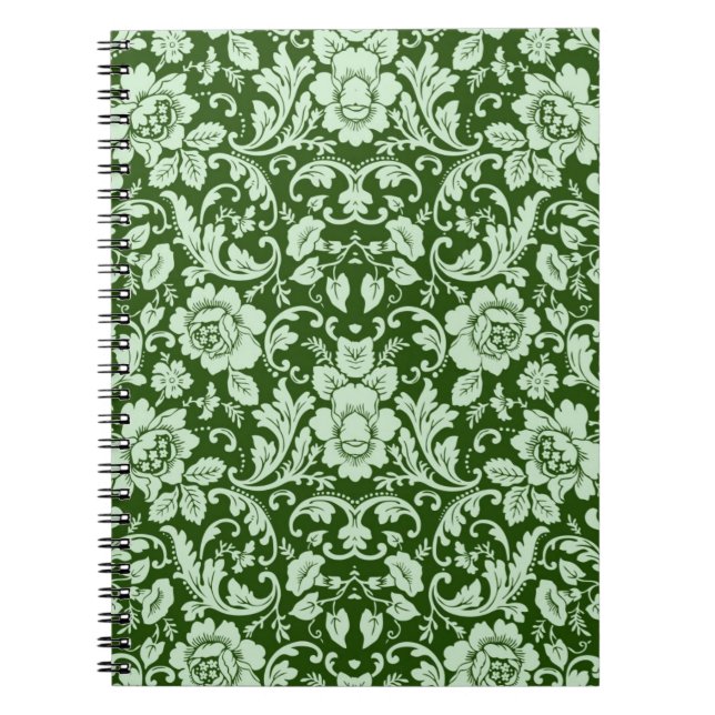 Carnet Une damassé florale antique (Devant)