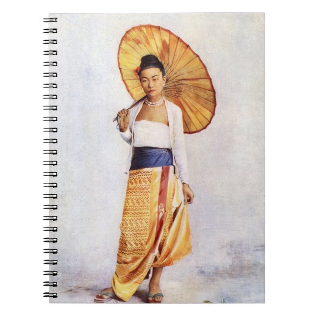 Carnet Une dame birmane (Devant)
