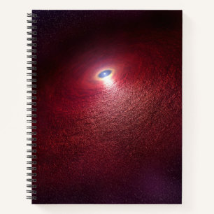 Carnet Une Étoile De Neutron Avec Un Disque De Poussière
