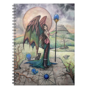 Carnet Une fée de lune de récolte Art Fantastique Gothiqu