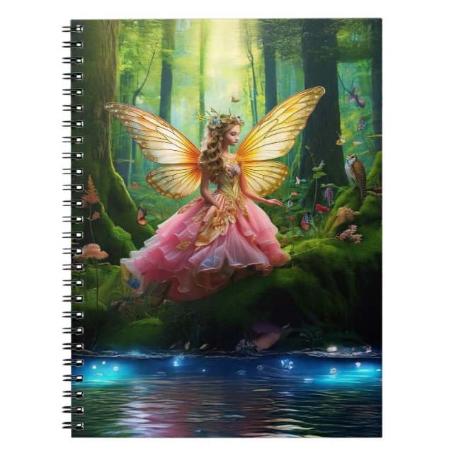 Carnet Une féerie magique forêt boisée (Devant)