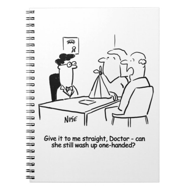 Carnet Une femme a un bras cassé dans une fronde (Devant)