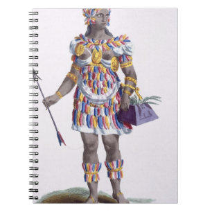 Carnet Une femme du Honduras, 1780 (gravure colorée)