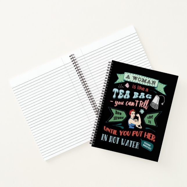 Carnet Une femme est comme un sachet de thé (Intérieur)