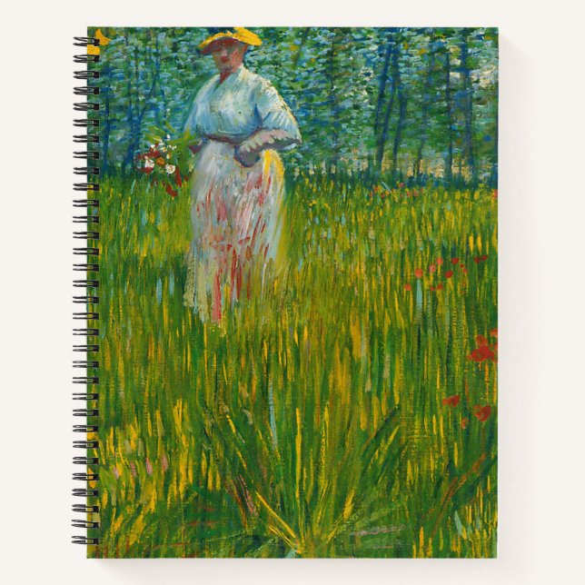 Carnet Une femme marchant dans un jardin - Vincent van Go (Devant)