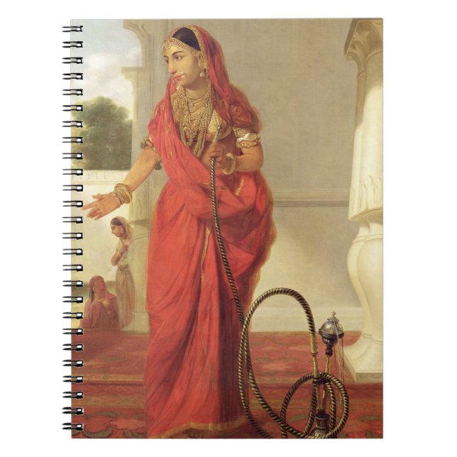 Carnet Une fille de danse indienne avec un narguilé, 1772 (Devant)