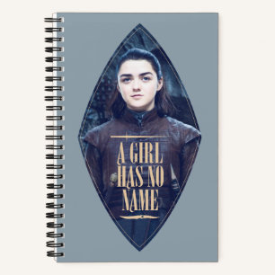 Carnet "Une Fille N'A Pas De Nom" Arya Stark Graphic