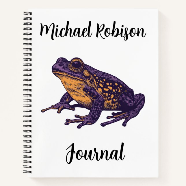 Carnet Une illustration de grenouille - l (Devant)