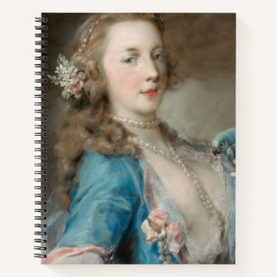 Carnet Une jeune dame avec un perroquet (par Rosalba Carr