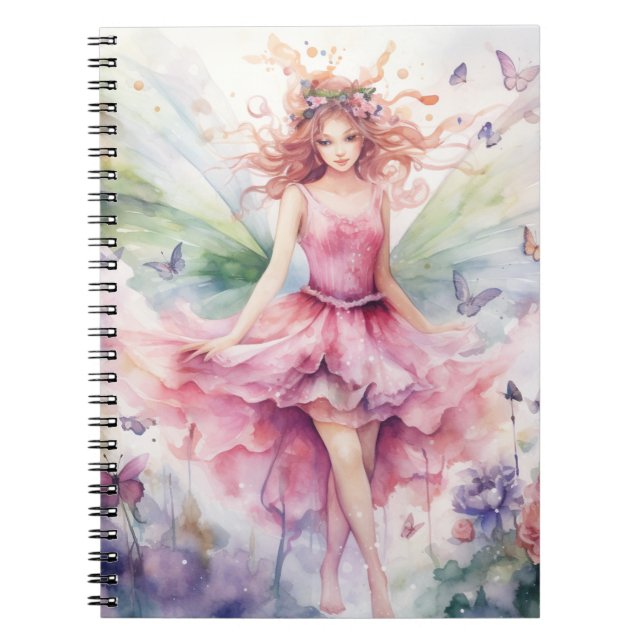 Carnet Une jolie fée de printemps (Devant)