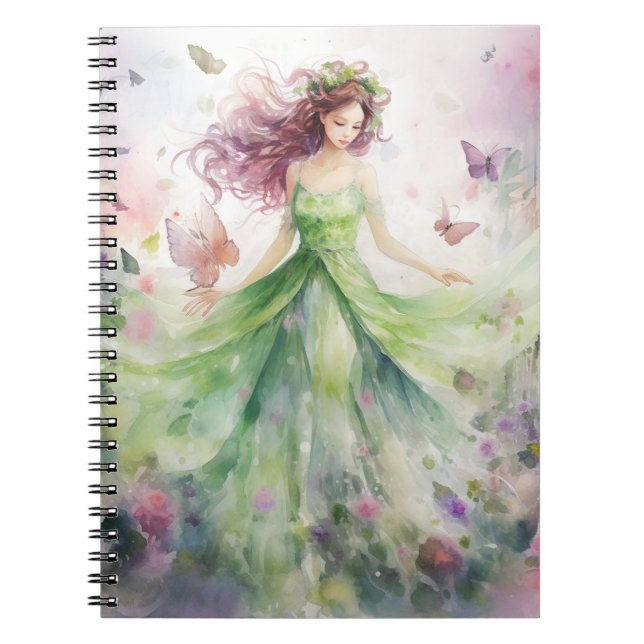 Carnet Une jolie fée printanière (Devant)
