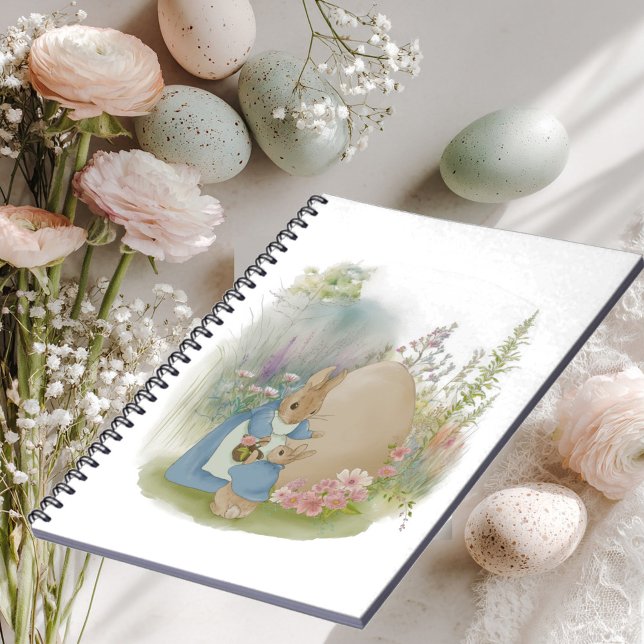Carnet Une lapine avec un lapereau dans une clairière w (Créateur téléchargé)