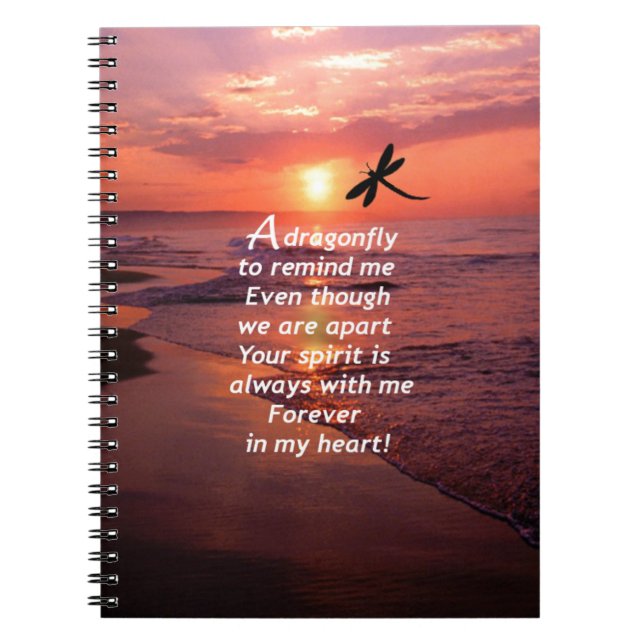 Carnet Une libellule pour me rappeler (Devant)