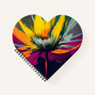 Carnet Une odyssée florale – Fleur expressive en mouvemen